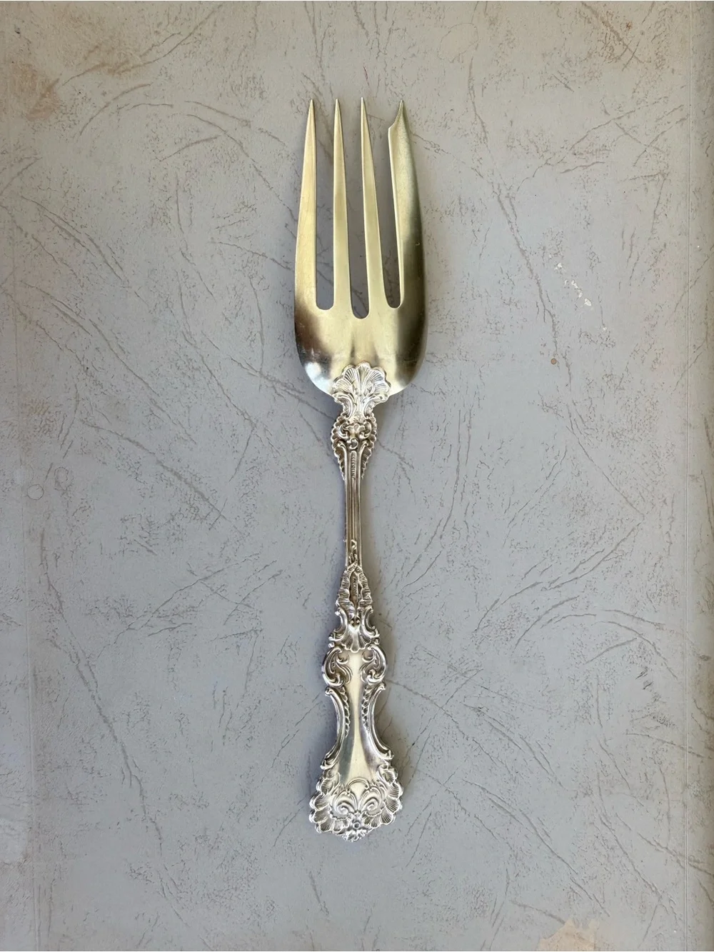 Whiting Sterling silver serving fork 1895